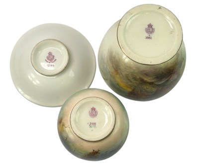 Lot 145 - Three Royal Worcester.