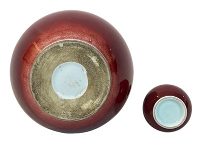 Lot 169 - Two Chinese Red Vases.