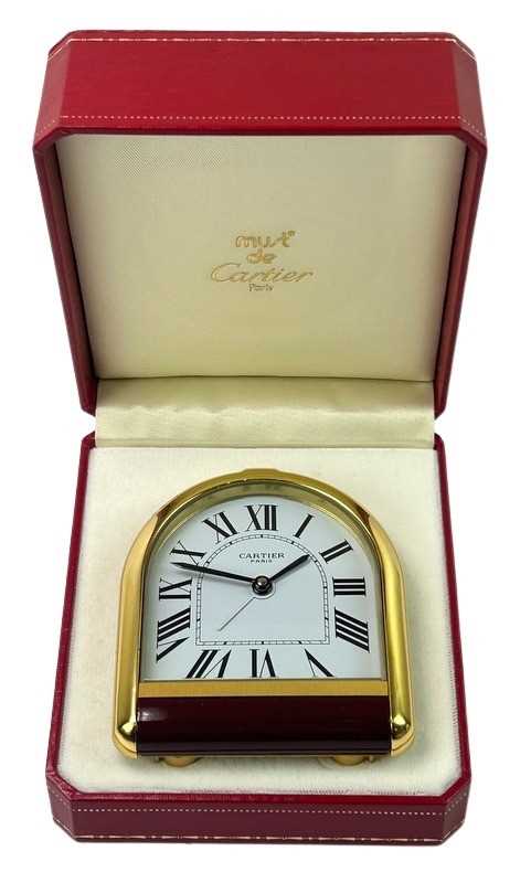 Lot 139 - Les Must de Cartier Tortue Alarm Clock.
