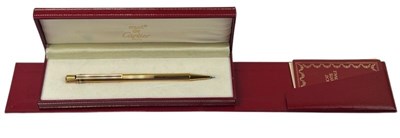 Lot 148 - Les Must De Cartier Gold Mechanical Pencil.