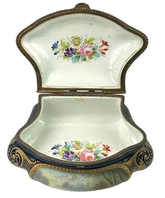 Lot 147 - Porcelain 'Sevres' Jewellery Box.