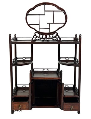 Lot 168 - Chinese Rosewood Display Cabinet.