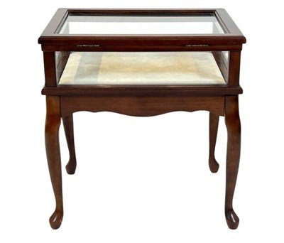 Lot 111 - Bombay Co. Shadow Box Curio End Table.