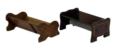 Lot 158 - Two Wooden Book Troughs.