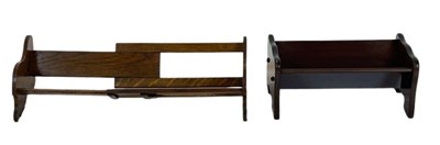 Lot 158 - Two Wooden Book Troughs.