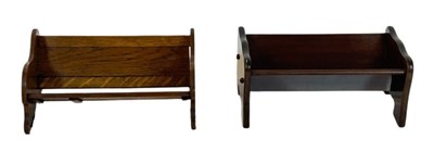 Lot 158 - Two Wooden Book Troughs.