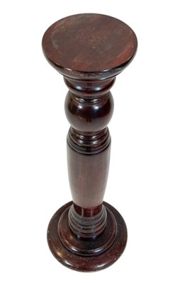 Lot 107 - Turned Wooden Pedestal.