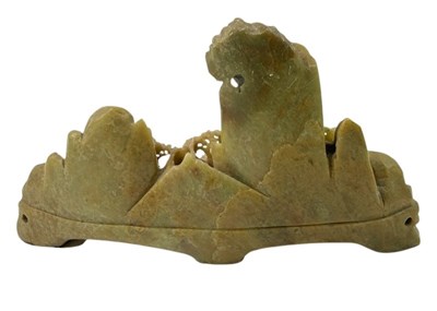 Lot 170 - Chinese Soapstone Carved Scene.