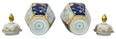 Lot 173 - Pair of Spode Java Hummingbird Vases.