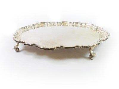 Lot 319 - Sterling Silver Oval Salver.