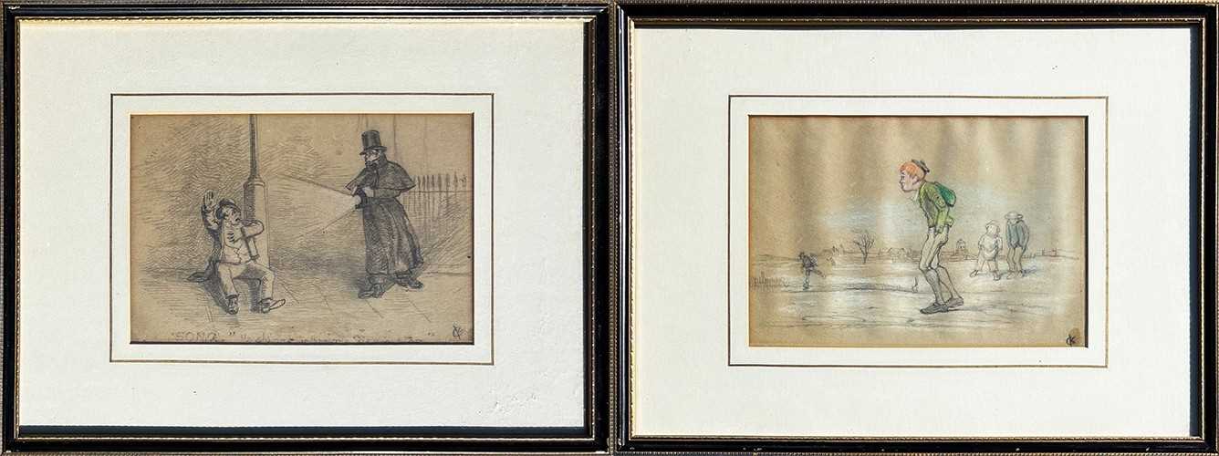 Lot 87 - A Pair of Charles Keene Illustrations.