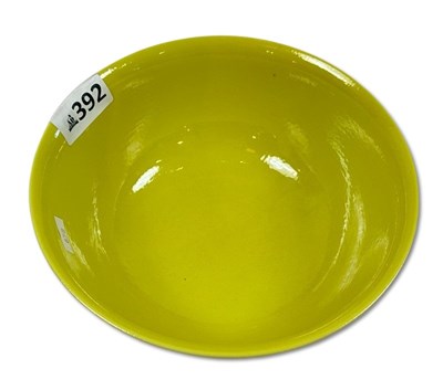 Lot 191 - Oriental Yellow Glaze Bowl.