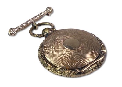 Lot 213 - 9ct Circular Locket\Brooch.