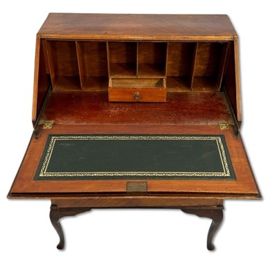 Lot 117 - Queen Anne Style Mahogany Antique Writing Bureau.