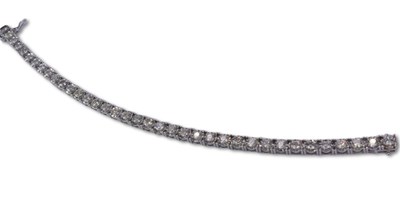Lot 267 - Diamond Tennis Bracelet.