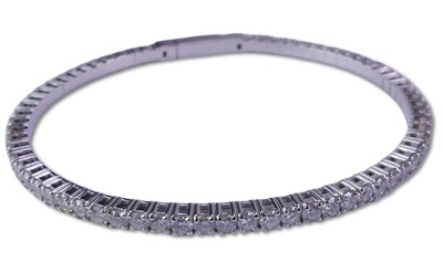 Lot 211 - Diamond Bangle.