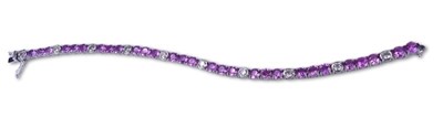Lot 280 - Pink Sapphire Bracelet.