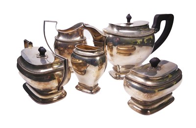 Lot 486 - Tea Service in Dutch Silver.