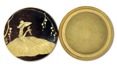 Lot 188 - Small Circular Vegetable Ivory Box.