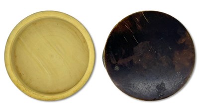 Lot 188 - Small Circular Vegetable Ivory Box.
