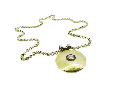Lot 207 - Chain With Diamond Pendant.