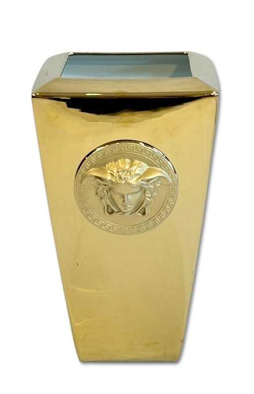 Lot 174 - Rosenthal Golden Versace Vanity Vase.