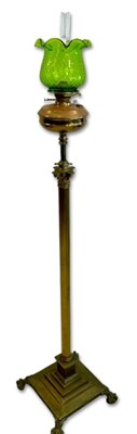 Lot 123 - Brass Oil Lamp.