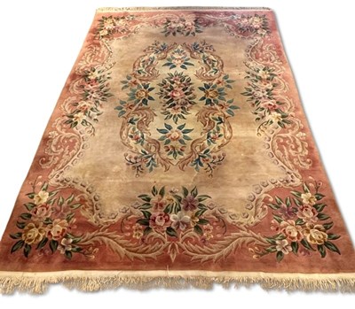 Lot 158 - Floral Aubusson Style Room Rug.