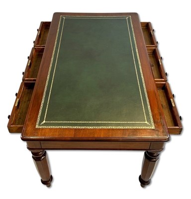 Lot 130 - Rare Cedar Partner Desk.