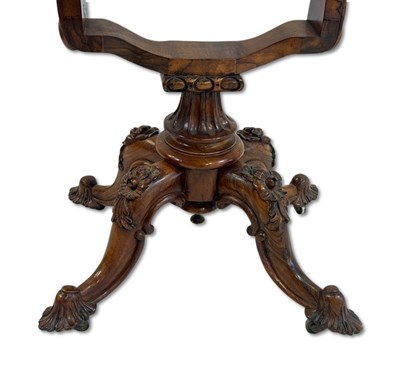 Lot 133 - Walnut Burr Sewing Table.