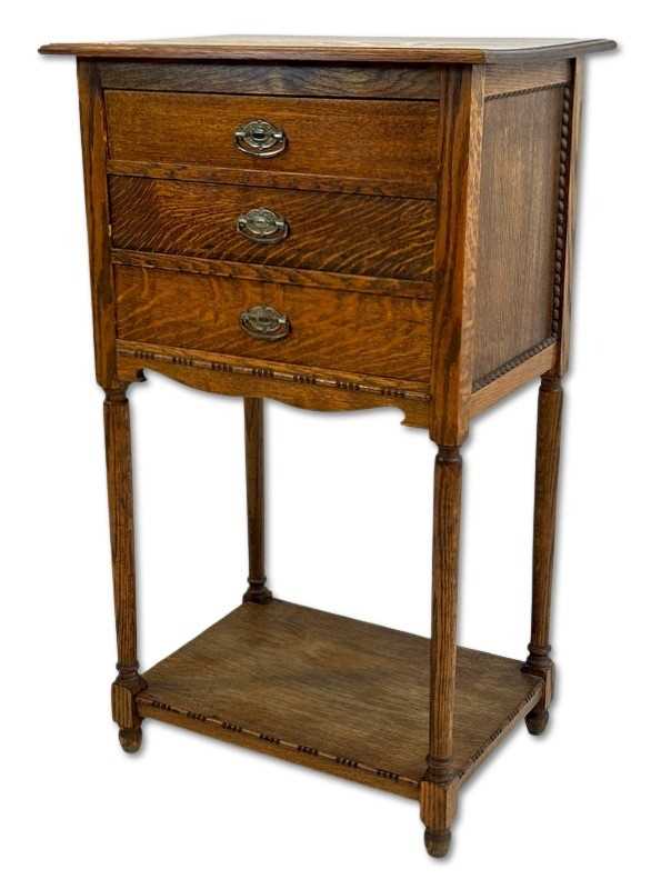 Lot 107 - Oak Music Cabinet.