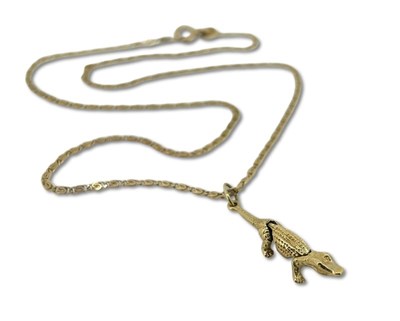 Lot 282 - Pendant and fine chain.