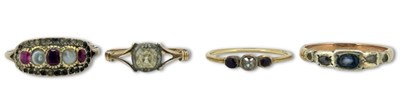 Lot 345 - Yellow Gold Gem Set Rings.