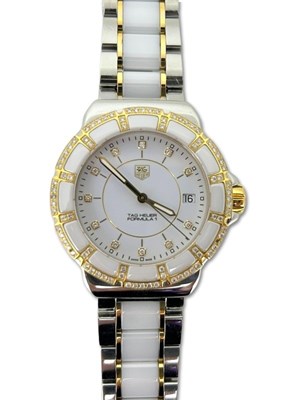 Lot 463 - Diamond Tag Heuer Formula 1 Watch.