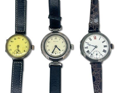 Lot 458 - Three Early Rolex Watches.