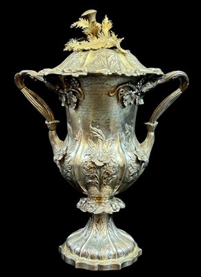 Lot 67 - Colonial Indian Silver Lidded Cup.