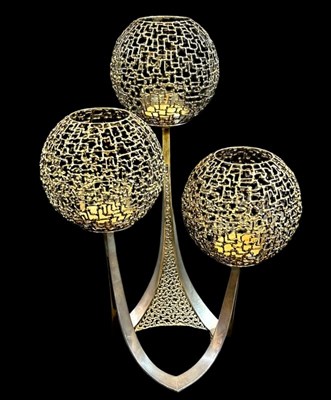 Lot 44 - Stuart Devlin Sterling Silver Candelabra.