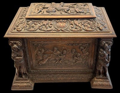 Lot 202 - Continental Oak Cellarette.