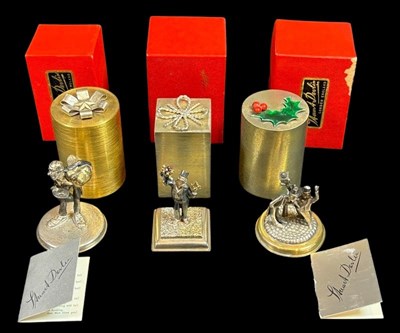 Lot 64 - Stuart Devlin Silver Christmas Boxes.