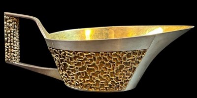 Lot 1 - Stuart Devlin Sterling Silver Gravy Boat.