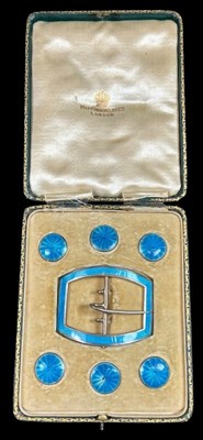 Lot 8 - Mappin & Webb Belt Buckle and Buttons.