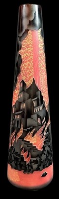 Lot 144 - Tony Hanning Cameo Glass Vase.