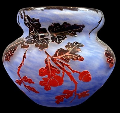 Lot 86 - Degue Style Cameo Glass Vase.
