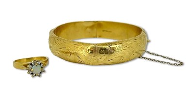 Lot 381 - Two Yellow Gold Items.
