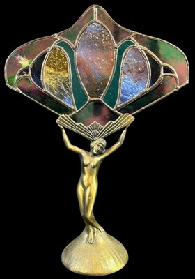 Lot 209 - Art Deco Style Figural Lamp.