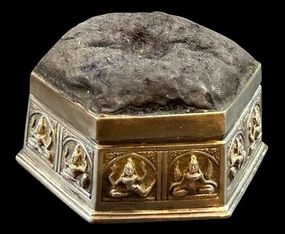 Lot 14 - 19th Century Silver Pin Cushion Box.
