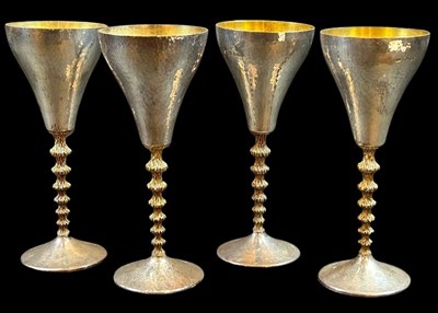 Lot 66 - Stuart Devlin Silver Goblets.