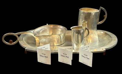 Lot 58 - Four Silverware items by Wayne Guest.