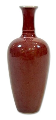 Lot 252 - Chinese Peach-bloom Glaze Vase.