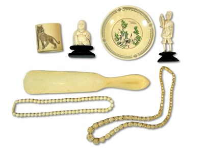 Lot 271 - Carved Oriental Ivory Collection.